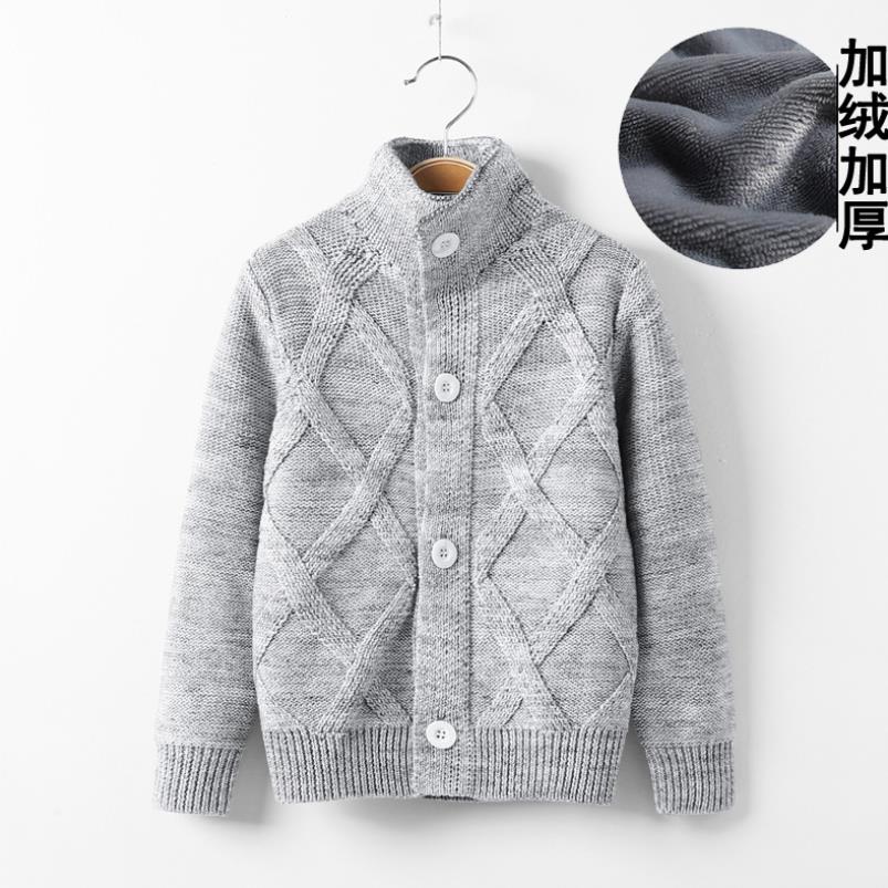 Autumn winter Kids baby boys cardigan coat boys cotton Plus velvet sweaters Baby Boys jacket sweaters children’s clothing 2-10Y alx