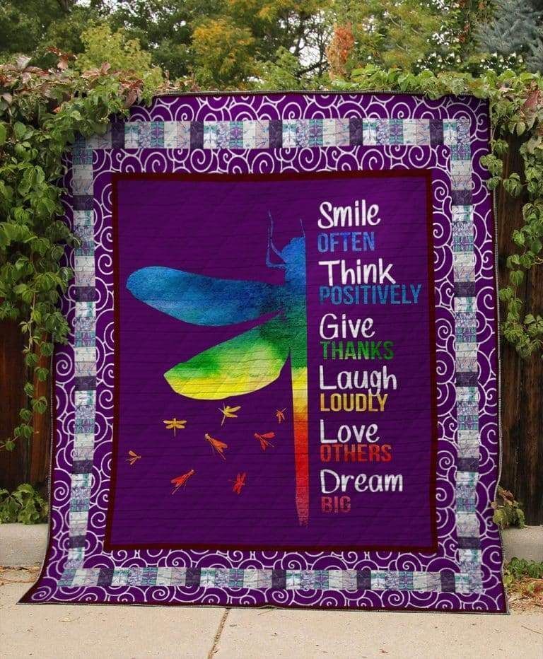 Animal Purple Theme Seven Color Love Others Dream Big Quilt Blanket