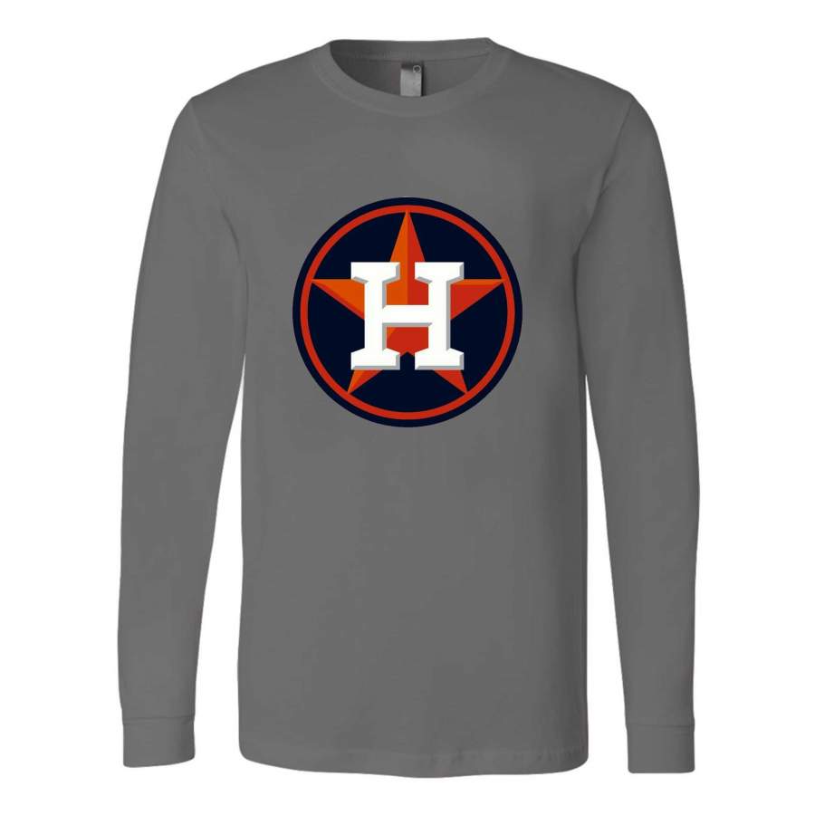 Houston Astros Retro Star World Series Champions Long Sleeve T-Shirt