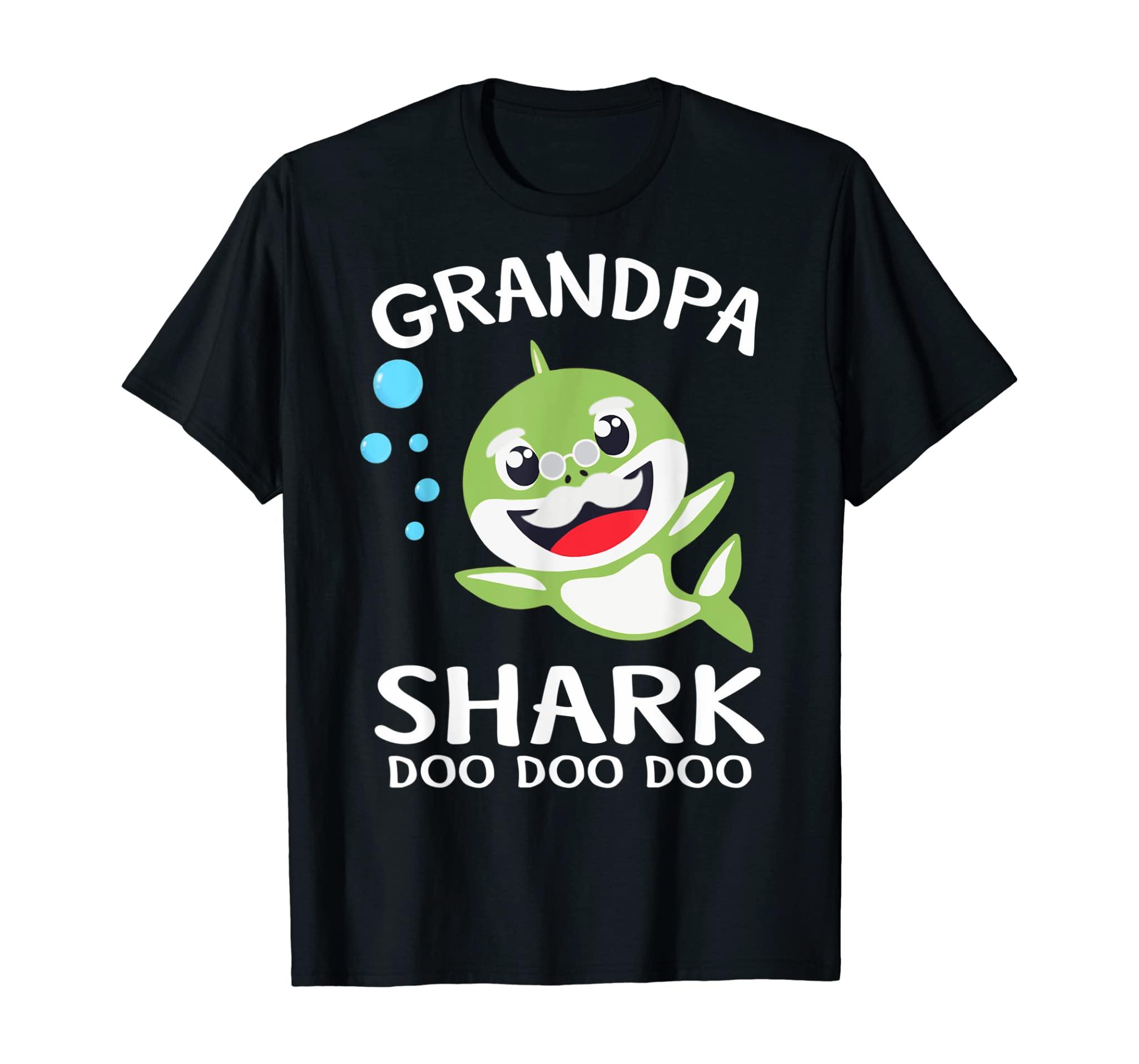 Grandpa Shark Shirt, Funny Father’S Day Gift For Mens T-Shirt