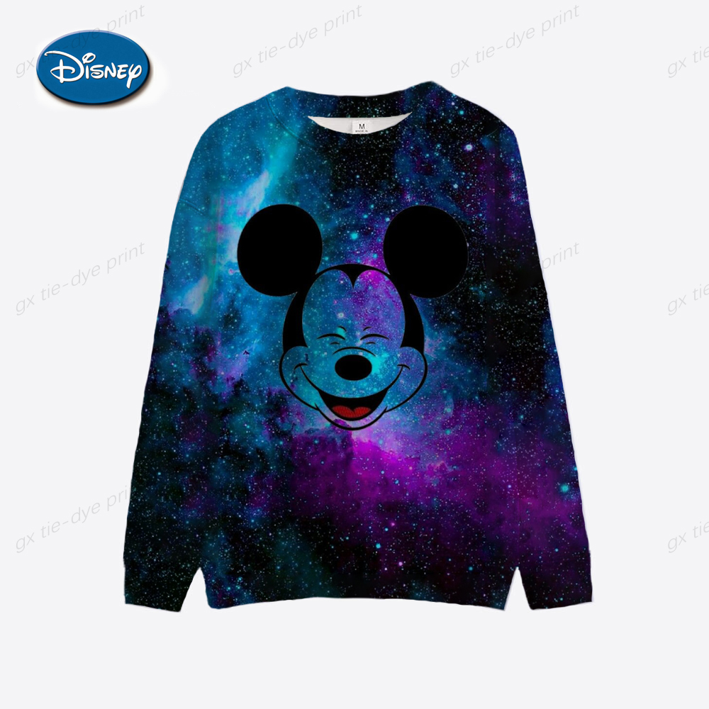 Women’s O-neck Long Sleeve Tops Fashion Pullover Disney Mickey Minnie Print Ladies Hoodie Harajuku Sweatshirt Casual Pullovers alx