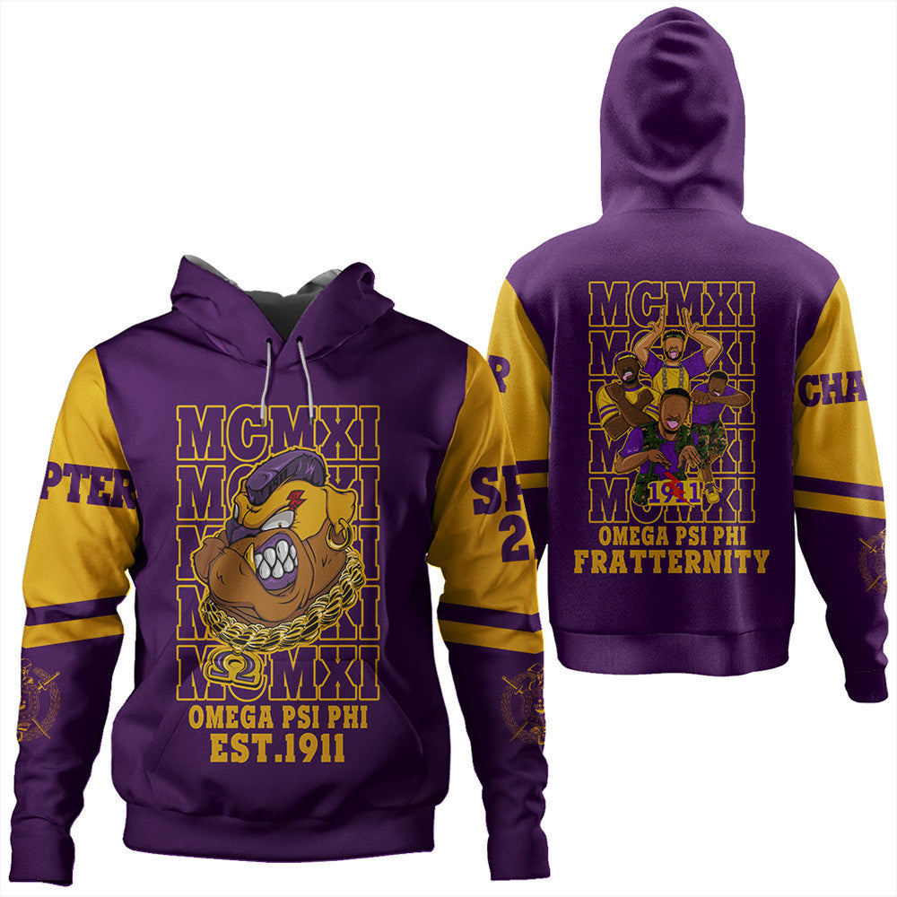 Wonder Print Shop Hoodie – Personalized Omega Psi Phi Mcm Style Hoodie