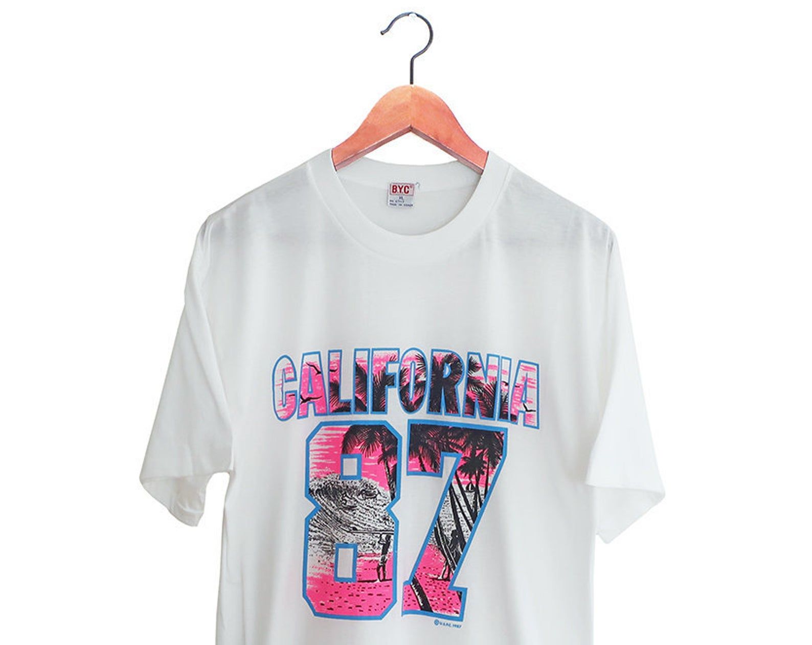 Vintage T Shirt / California T Shirt / Souvenir Shirt / 1980S California Palm Trees Souvenir Beach T Shirt