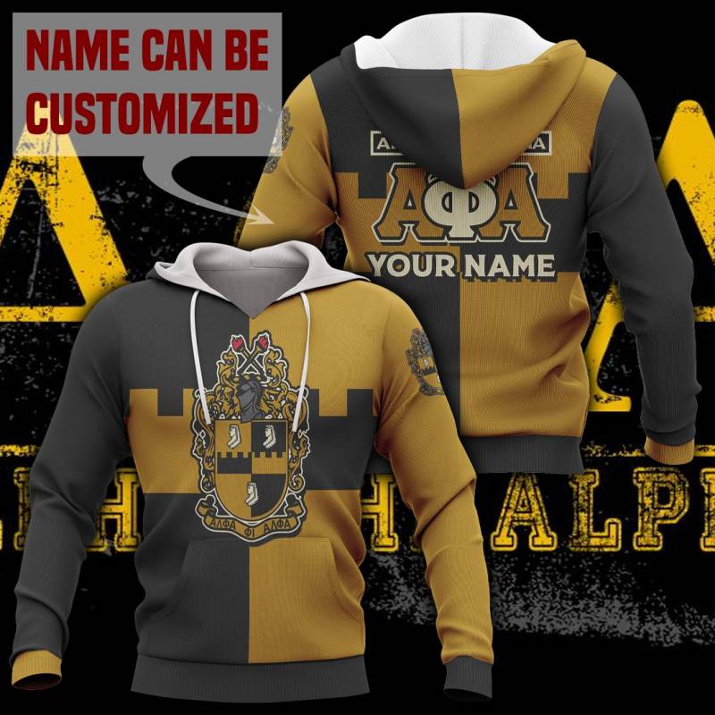 Alpha Phi Alpha Custom Name Pullover Hoodie