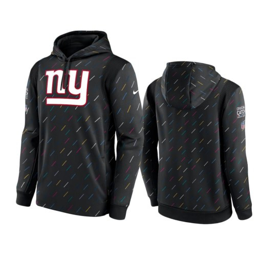 New York Giants Charcoal Therma Pullover 2021 Crucial Catch Hoodie