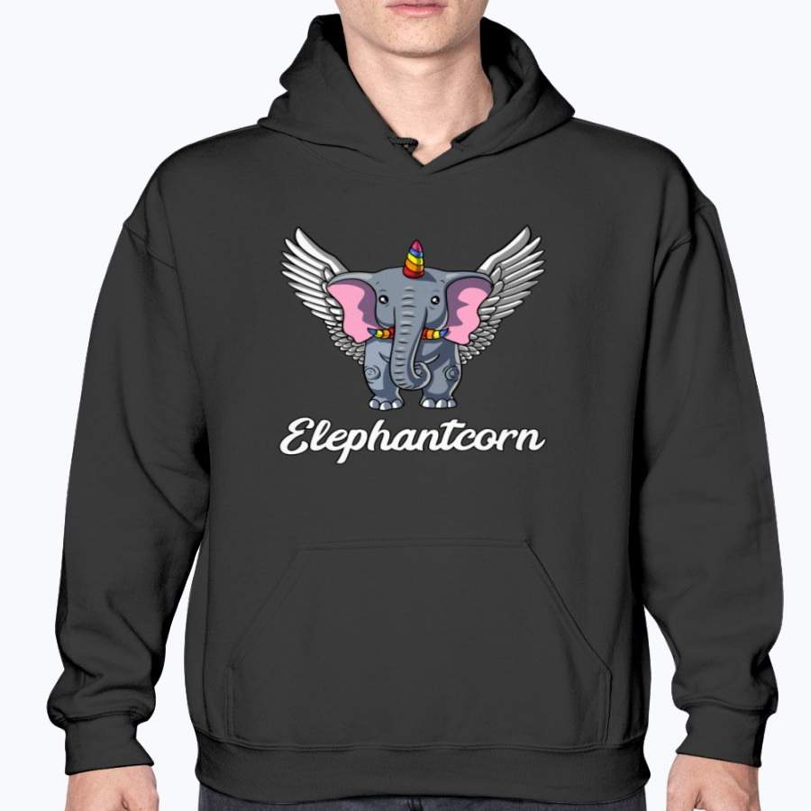 Elephant Unicorn Magical Funny Elephantcorn Hoodie T Shirt