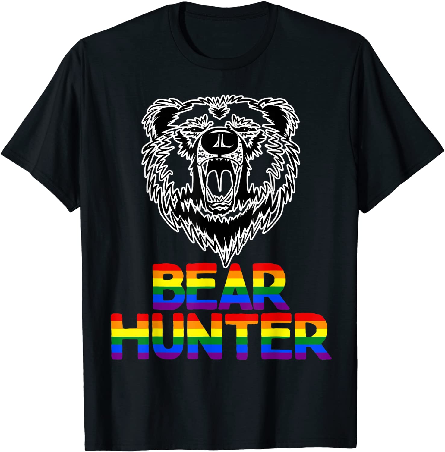 Gay Hunter T Shirt, Gay Bear Hunter Pride Lgbt Men’S Funny Gay T-Shirt