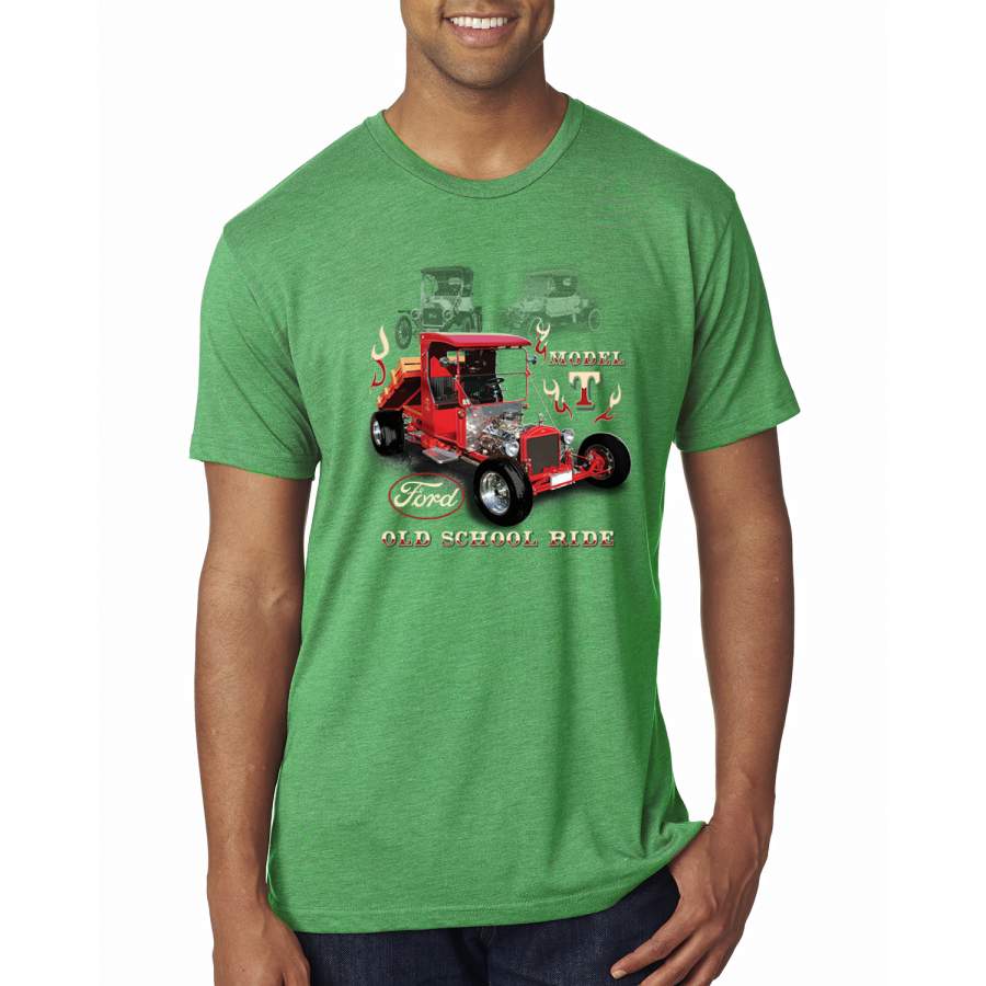 Ford Model T Roadster 1923 Old School Ride Classic Vintage Cars and Trucks Premium Mens Tri Blend T-Shirt