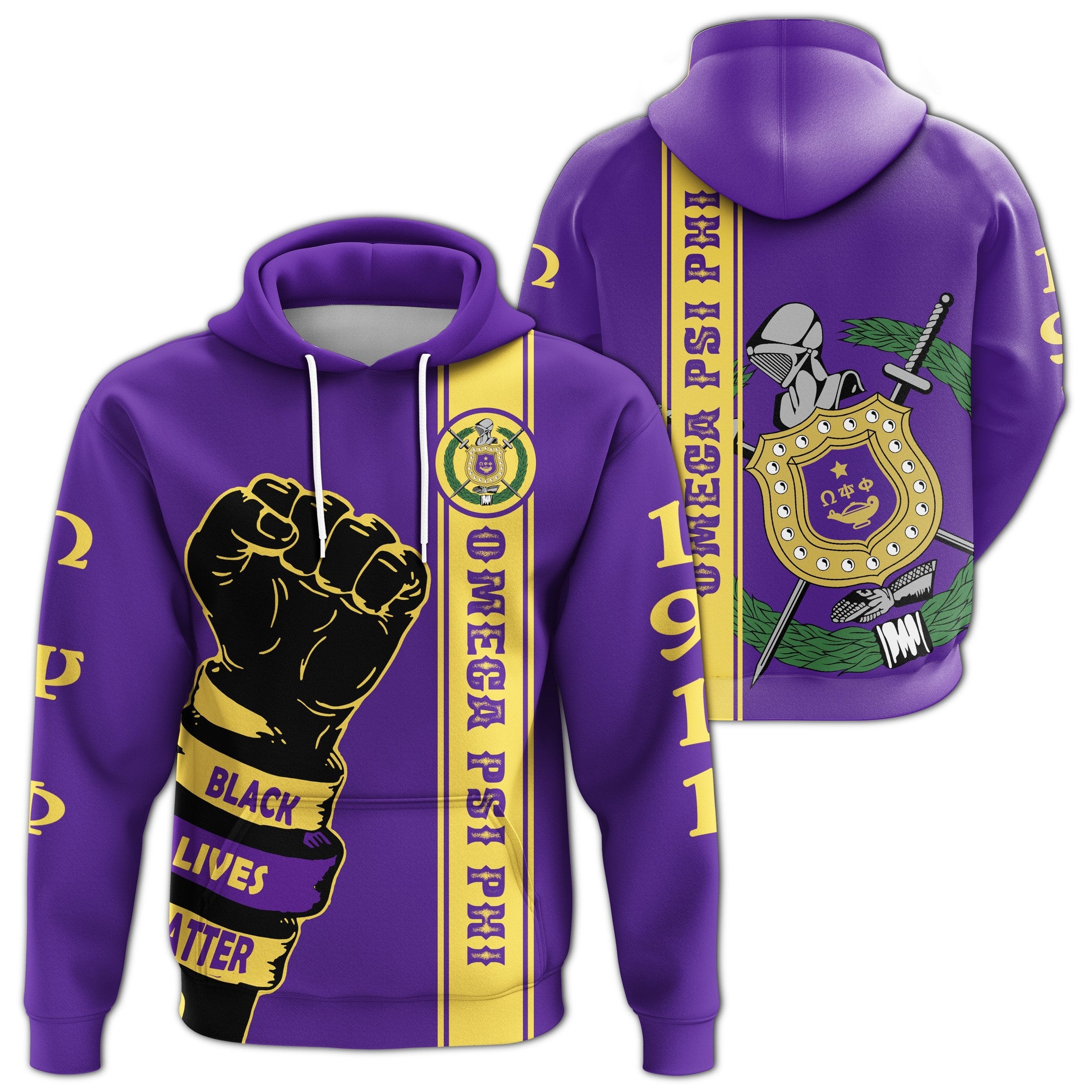 Fraternity Hoodie – Omega Psi Phi Fraternity Black Lives Matter