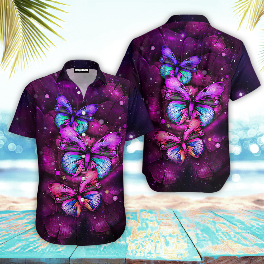 Butterfly Aloha Hawaii Shirts For Men Women Ha75813