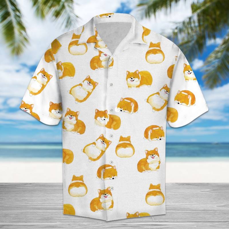 Cute Shiba Inu Hawaii Shirt Ha22588