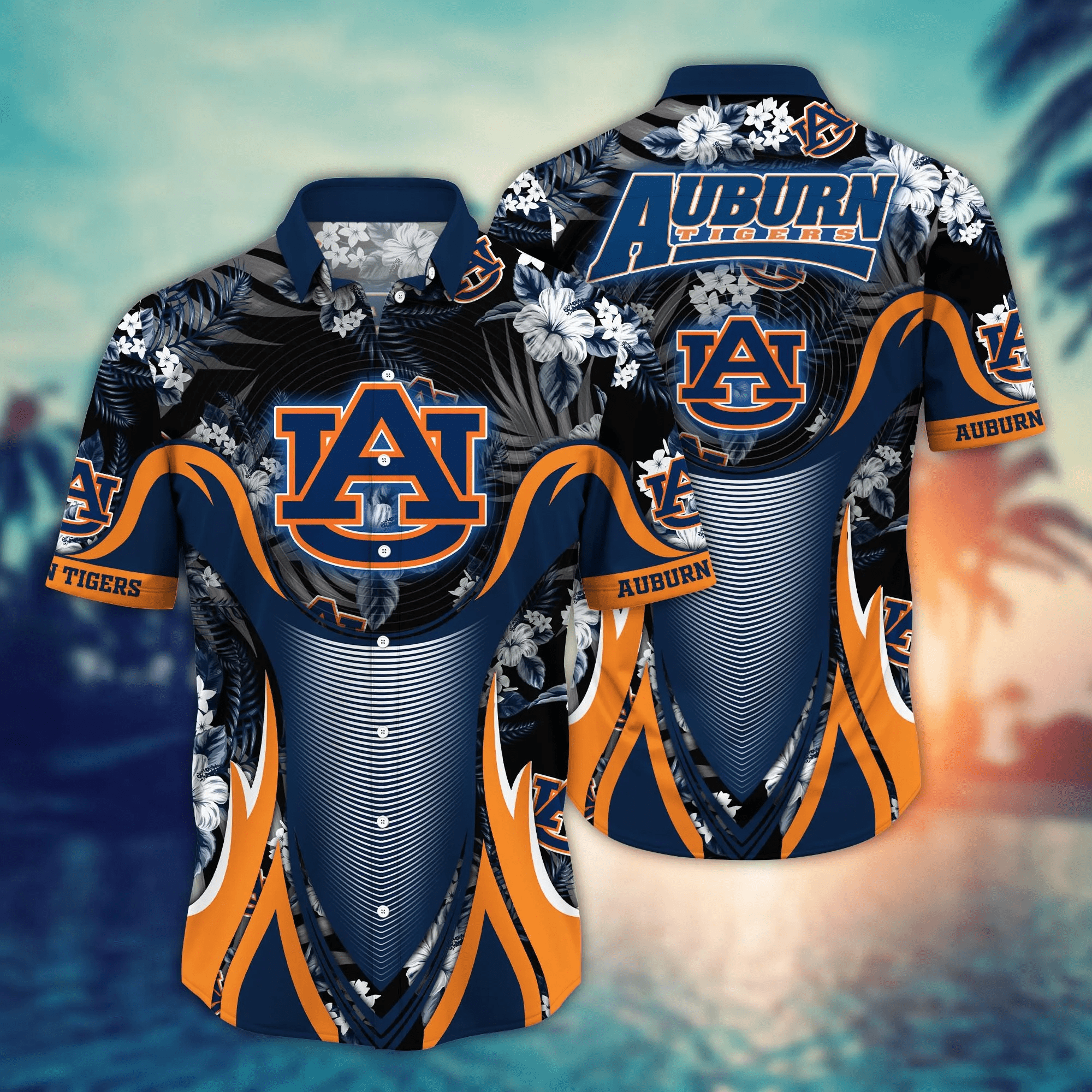 Auburn Tigers NCCA Hawaiian Shirt Tan Lines Aloha Shirt