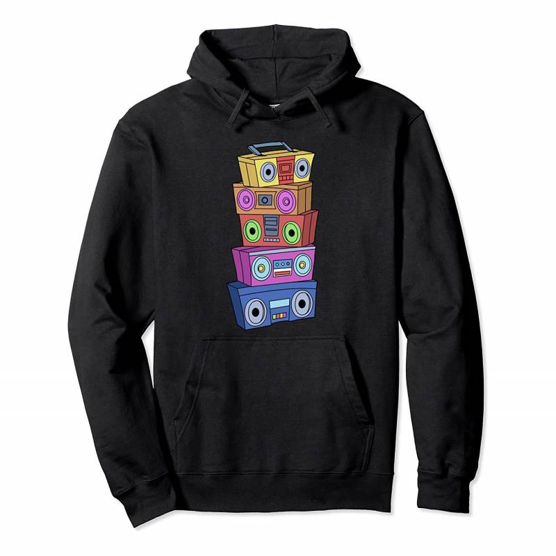 90s Hip Hop Hoodie Women Men Ghettoblaster Classic Hip Hop Pullover Hoodie