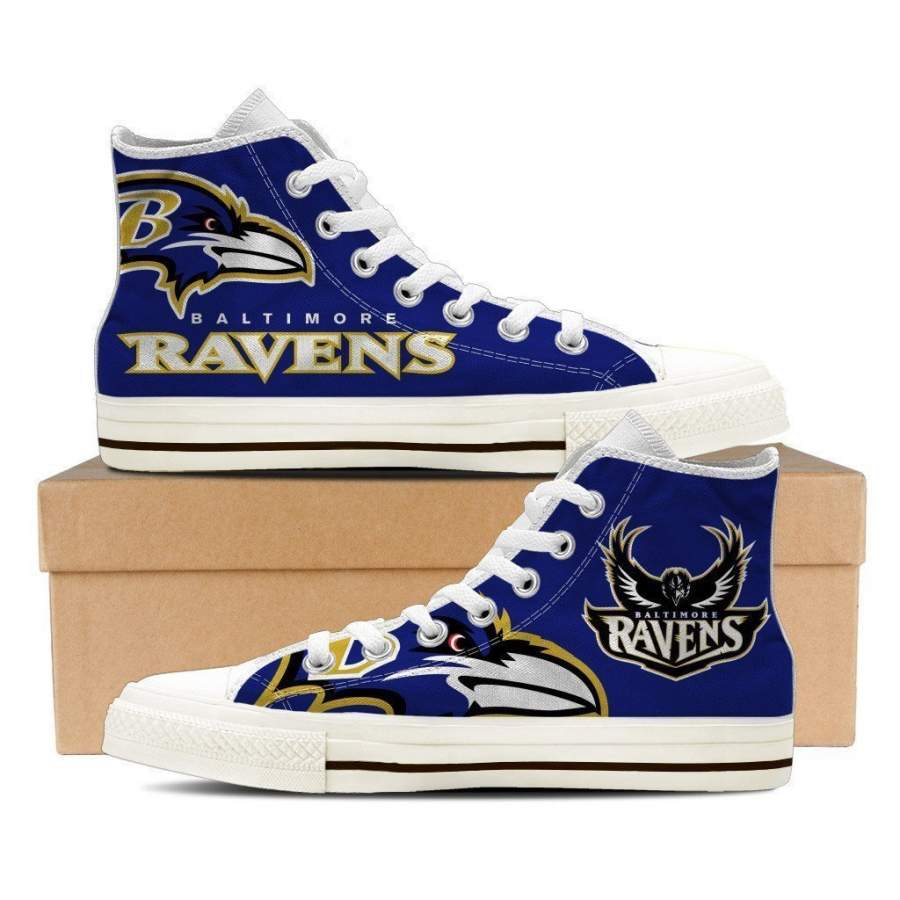 Baltimore Ravens Mens High Top Sneakers High Top