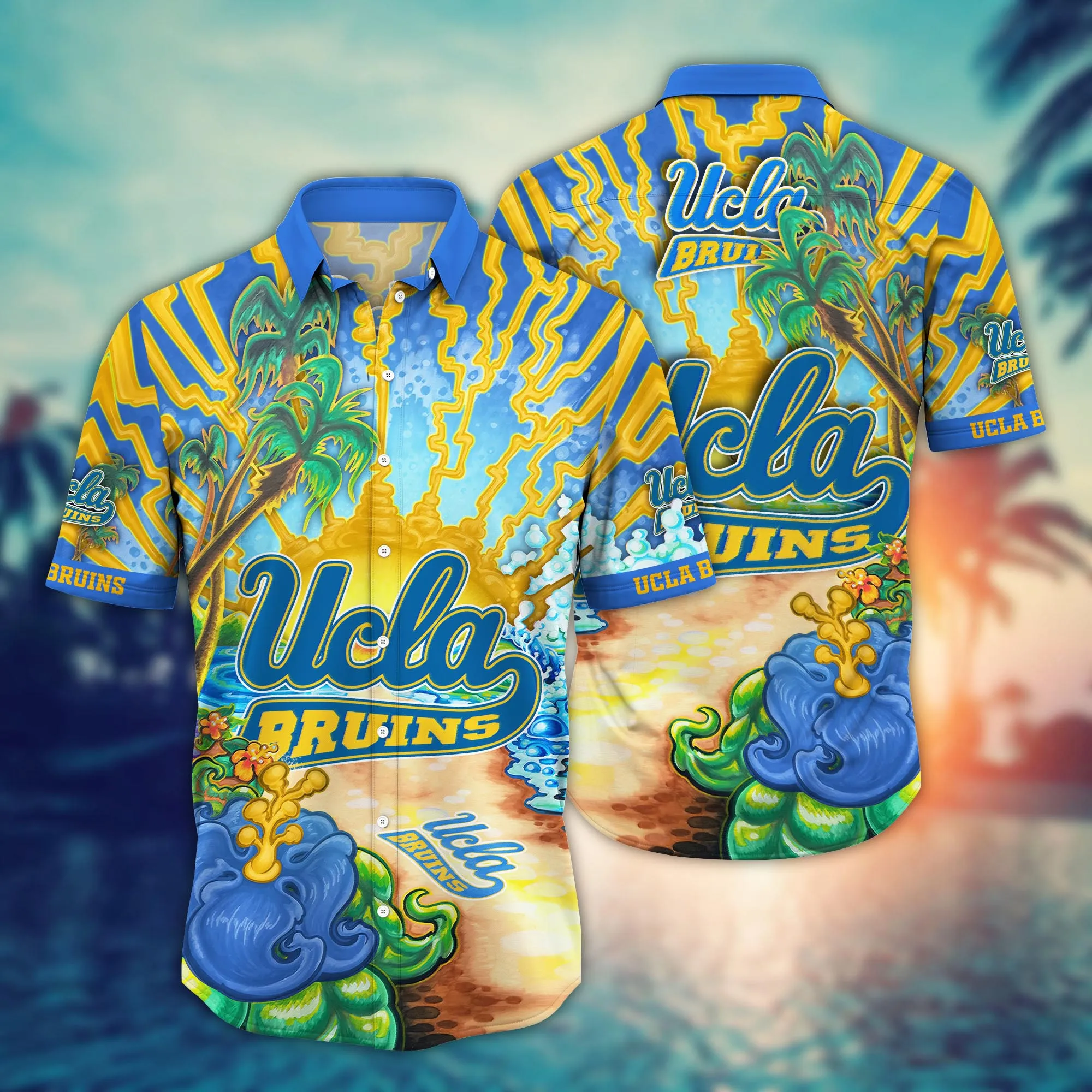 Ucla Bruins NCCA Hawaiian Shirt Sea Shorestime Aloha Shirt