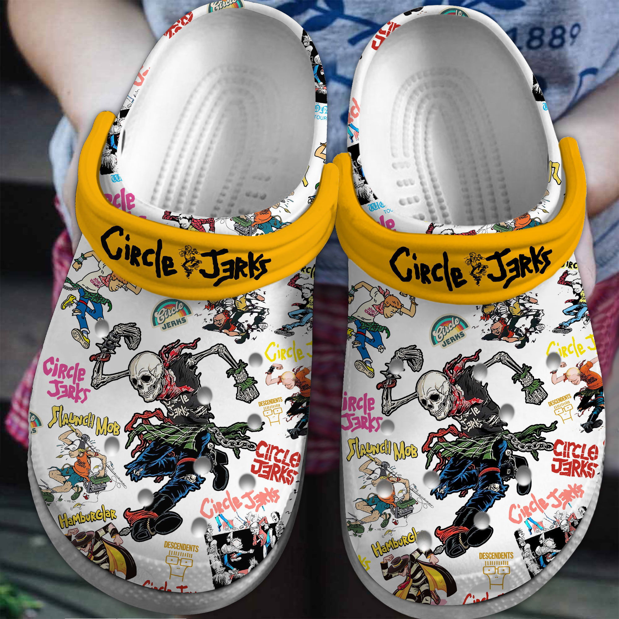 Circle Jerks Music Crocs Crocband Clogs Shoes Comfortable For Men Women and Kids