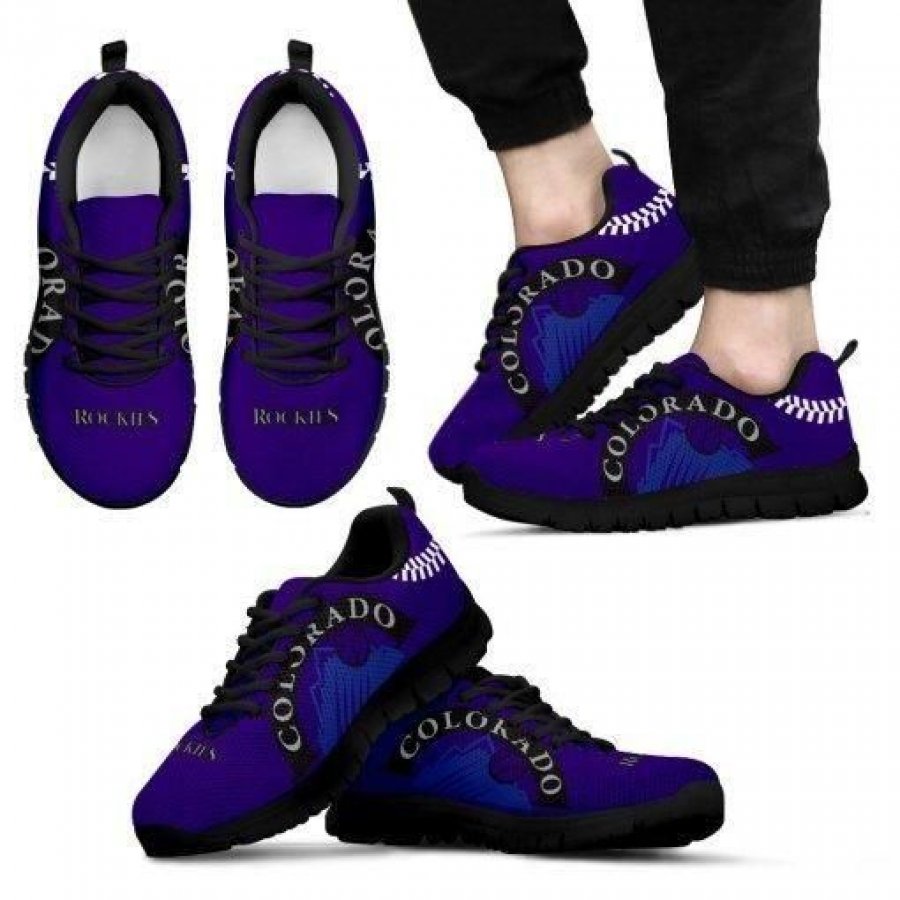 Colorado Rockies Fan Custom Unofficial Running Shoes Sneakers Trainers Lades Men Kids