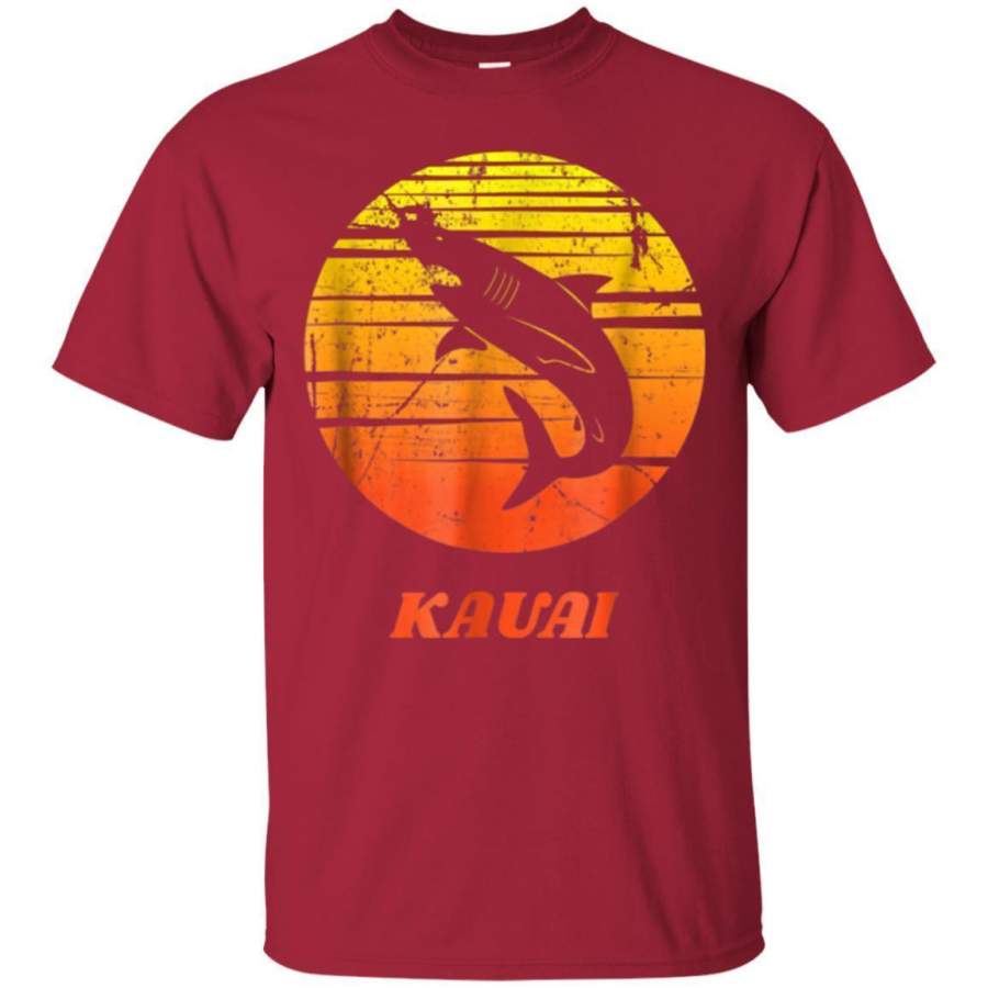 AGR Retro Shark Sunrise Vintage Style Kauai Shirt Jaq T-shirt