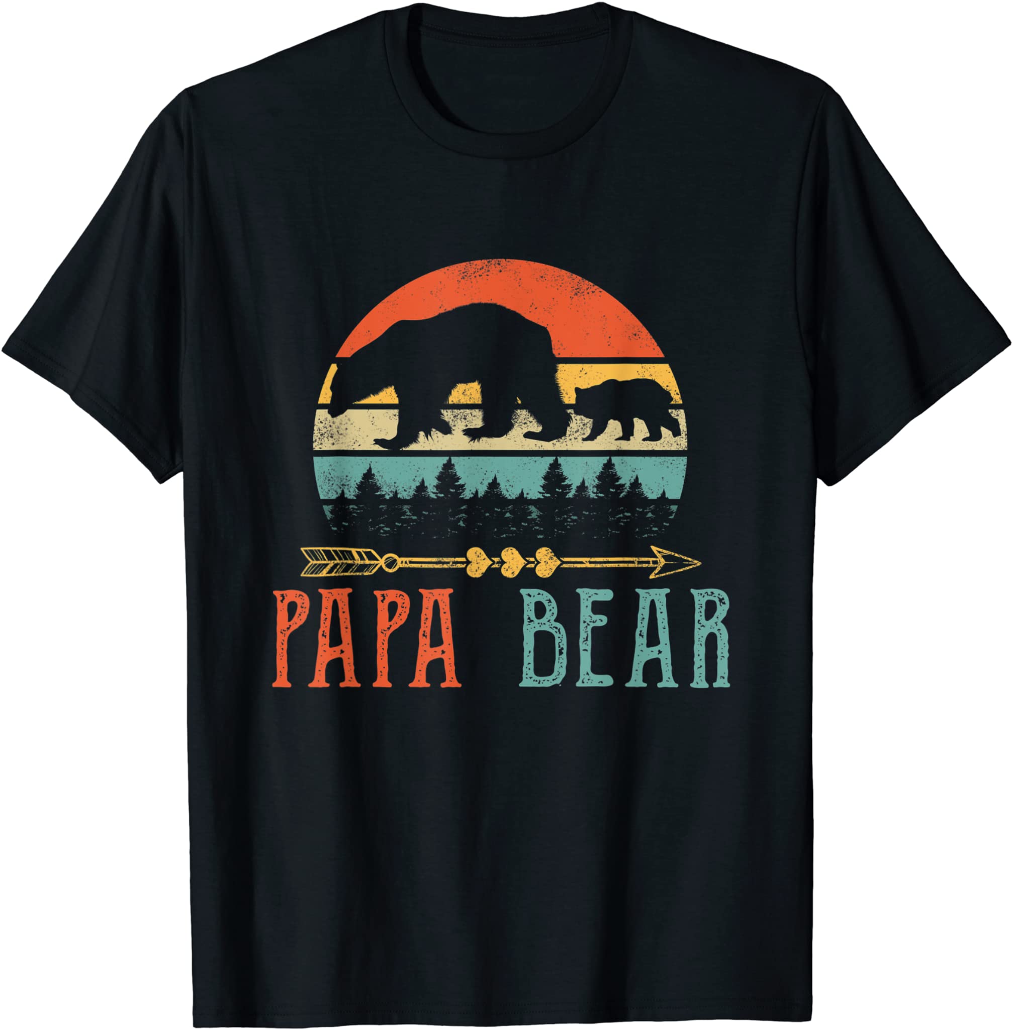 Mens Papa Bear Daddy Funny Mens Fathers Day Gift-Idea T-Shirt