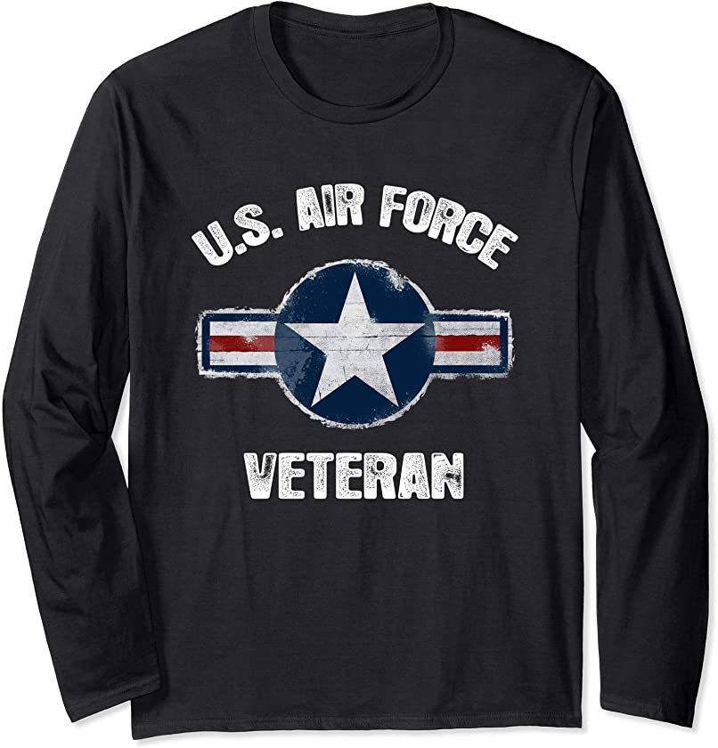 Vintage US Air Force Veteran Tee – Vintage USAF Veteran Long Sleeve T-Shirt