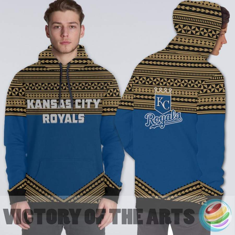 Simple Color Floral Kansas City Royals Hoodie