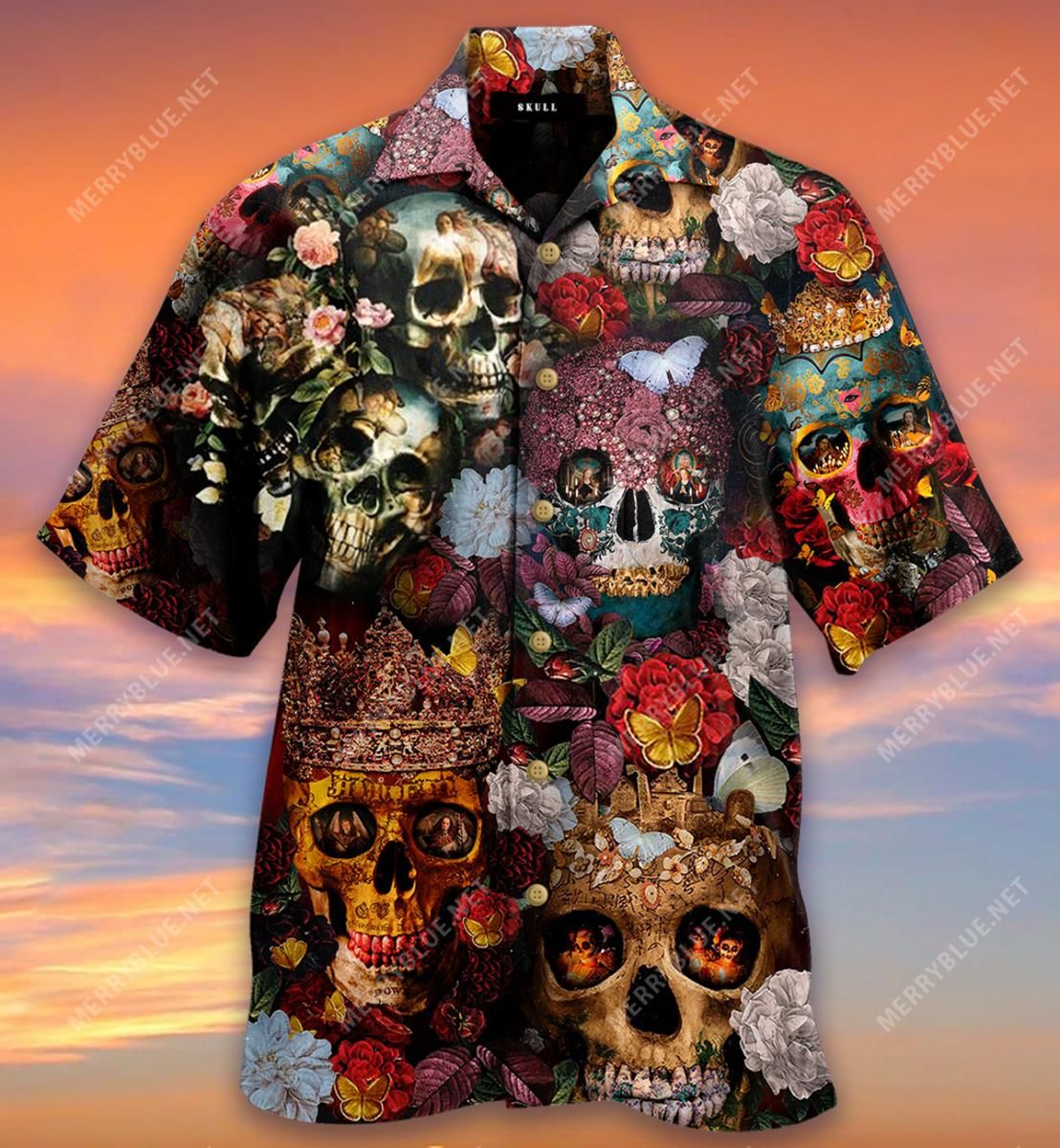 Beautiful Skulls Are Really Good Gifts Aloha Hawaiian Shirt Colorful Short Sleeve Summer Beach Casual Shirt For Men And Women