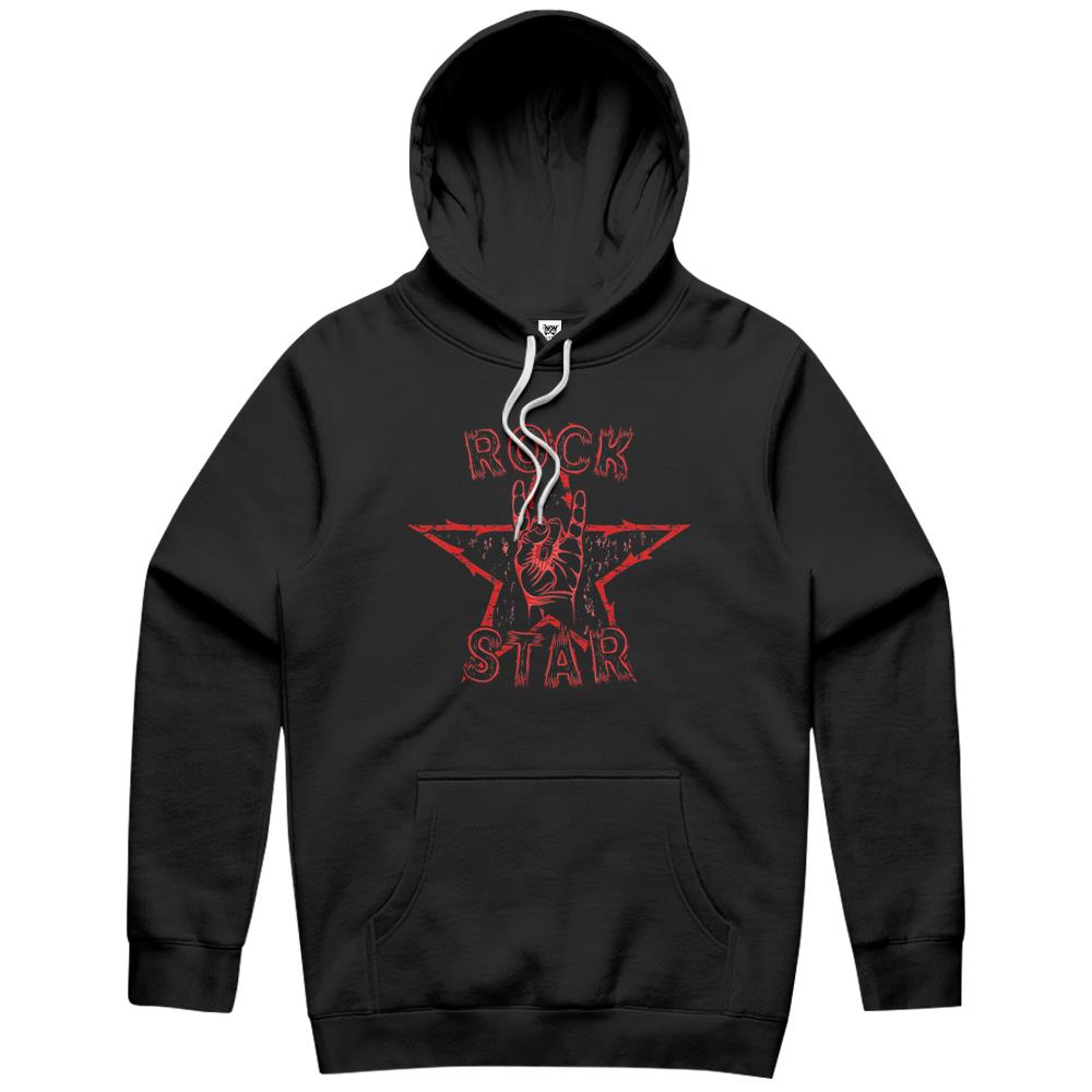 Rock Hoodie Star Rock On Sign Band – Hand Horns Hoodie