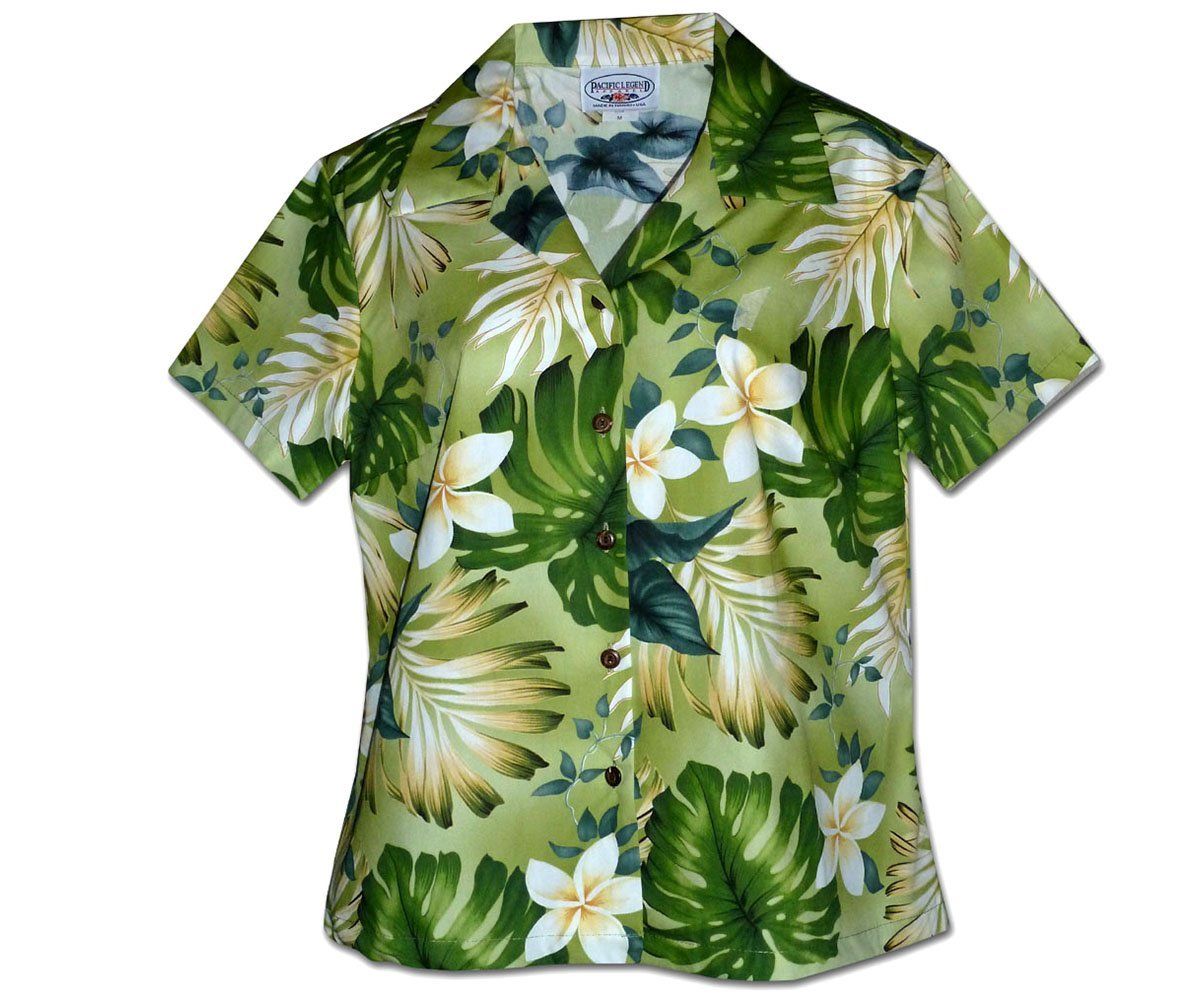 Monstera Monster Sage Fitted Hawaii Shirt Ha54232