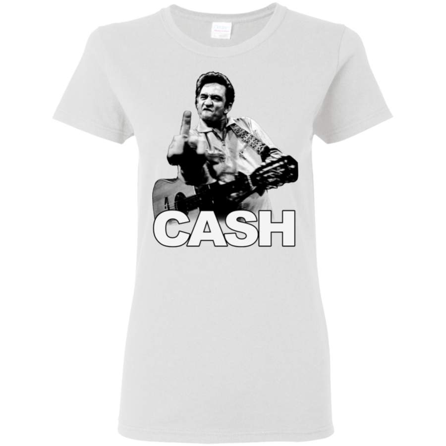 Zion Rootswear Johnny Cash Middle Finger Ladies T-Shirt