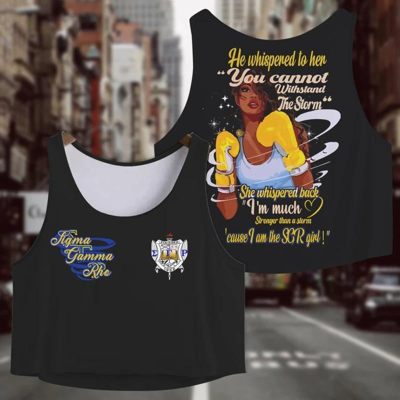 Sorority Tank Top – I Am Sigma Gamma Rho Girl Croptop Tank Top