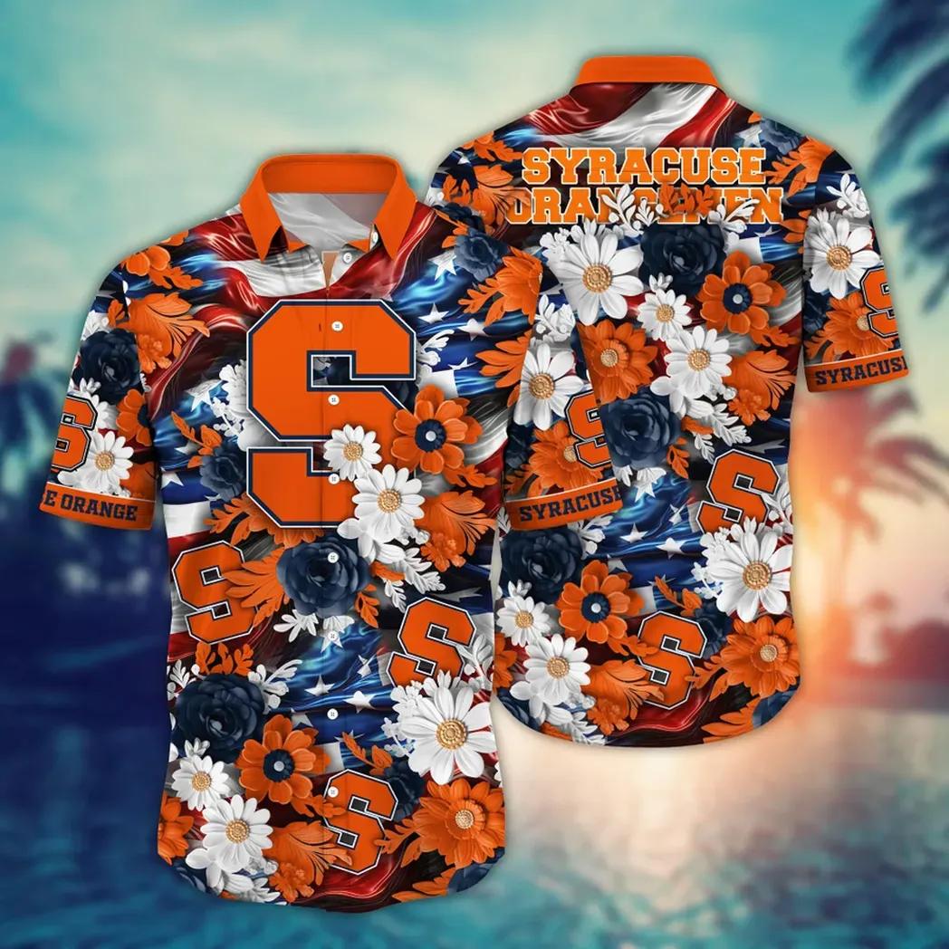 Syracuse Orange Ncaa Aloha Hawaiian Shirt 1, Ncaa Hawaiian Shirt