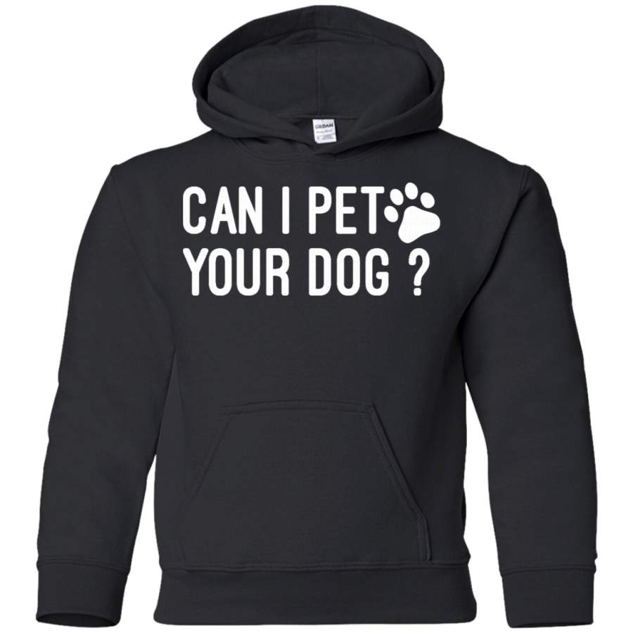 AGR Can I pet your dog Youth Pullover Hoodie