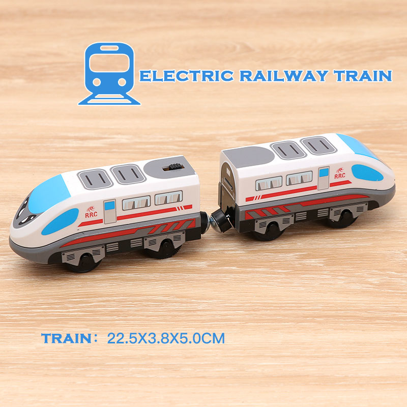 Wooden Remote Train Railway Accessories Remote Control Electric Train Magnetic Rail Car Fit For Thomas Train Track Toys For Kids alx