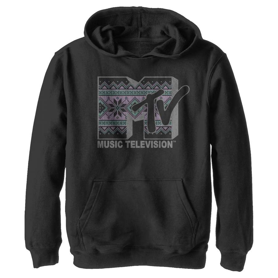 MTV Boy’s Tapestry Logo  Lightweight Hoodie