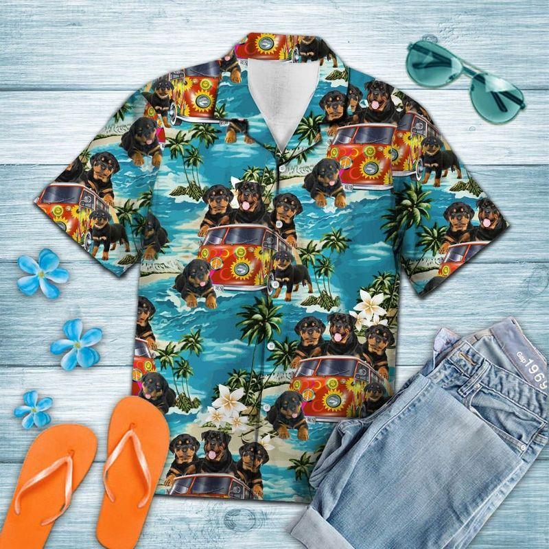 Rottie Hawaii Shirt Ha110857