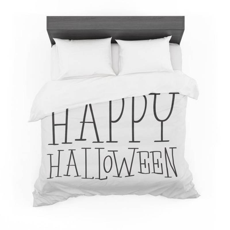 “Happy Halloween White” Featherweight 3D Customize Bedding Set Duvet Cover Set Bedroom Set Bedlinen