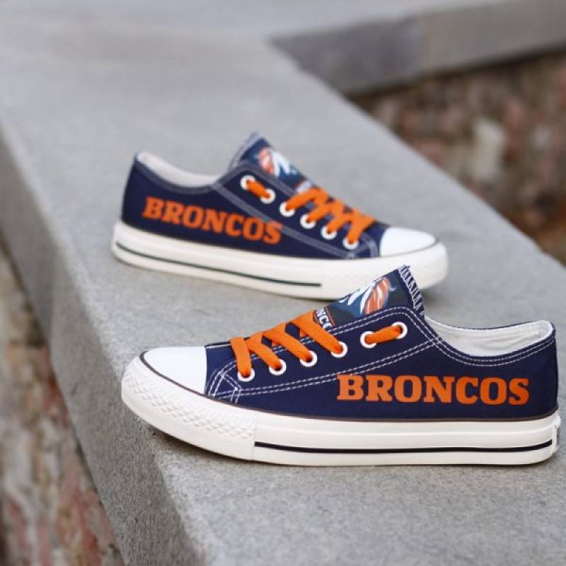 Denver Broncos Canvas Shoes, Broncos Sneakers, Tennis Shoes T-D703L