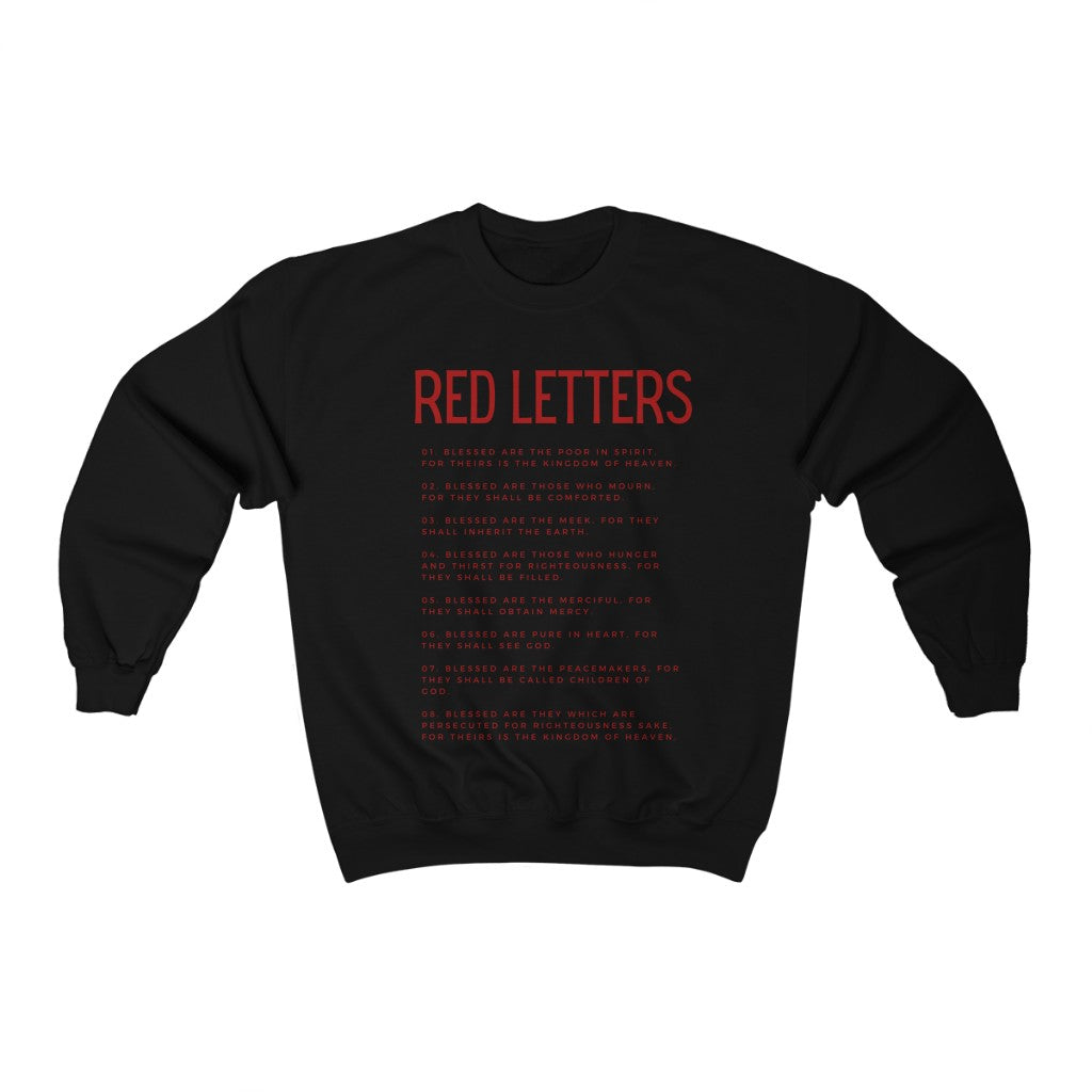 Trendy Christian Sweatshirt, Black Christian Sweatshirt, Sweatshirt With Scriptures, Be Attitudes