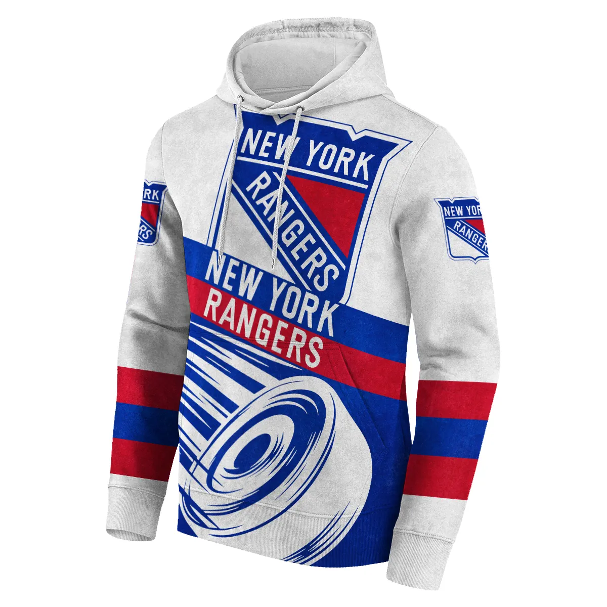 Ice Hockey Puck New York Rangers National Hockey League All Over Prints Blnhl020924Nyrhd  Hoodie