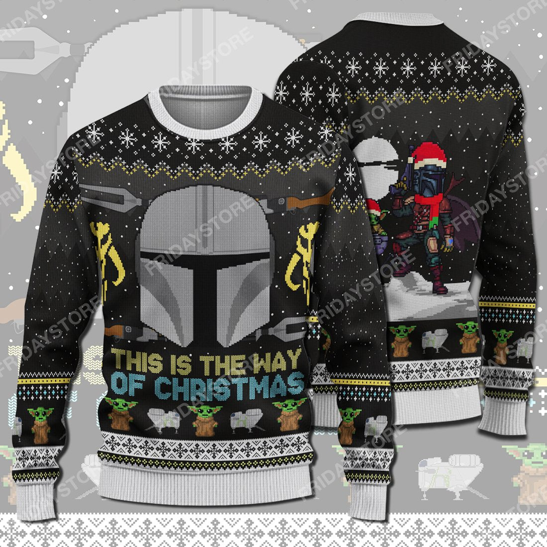 Sw Sweater This Is The Way Of Christmas Ugly Sweater Adult Full Print