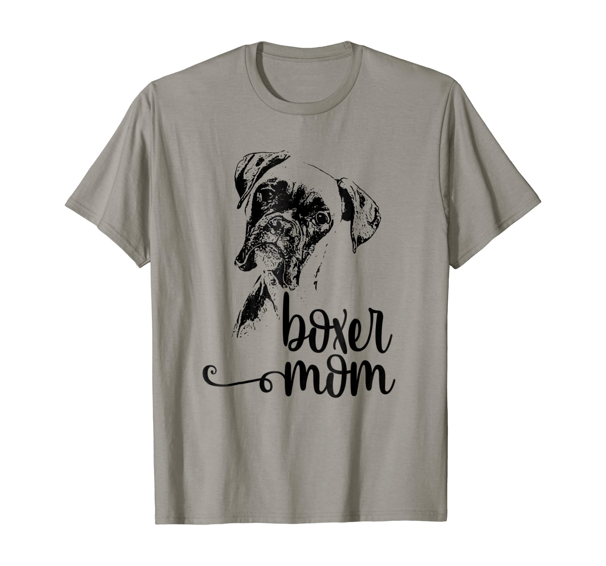 BOXER MOM DOG FACE T-SHIRT – DOG LOVERS BOXER MOM GIFT SHIRT