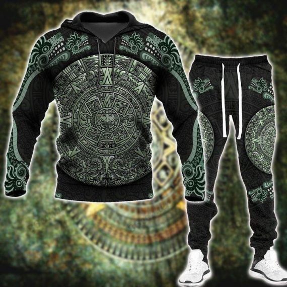 Aztec Jungle Mexico Culture Mexican Pride Gift For Mexican Men Personalized Unisex Hoodie With Pants Nhd