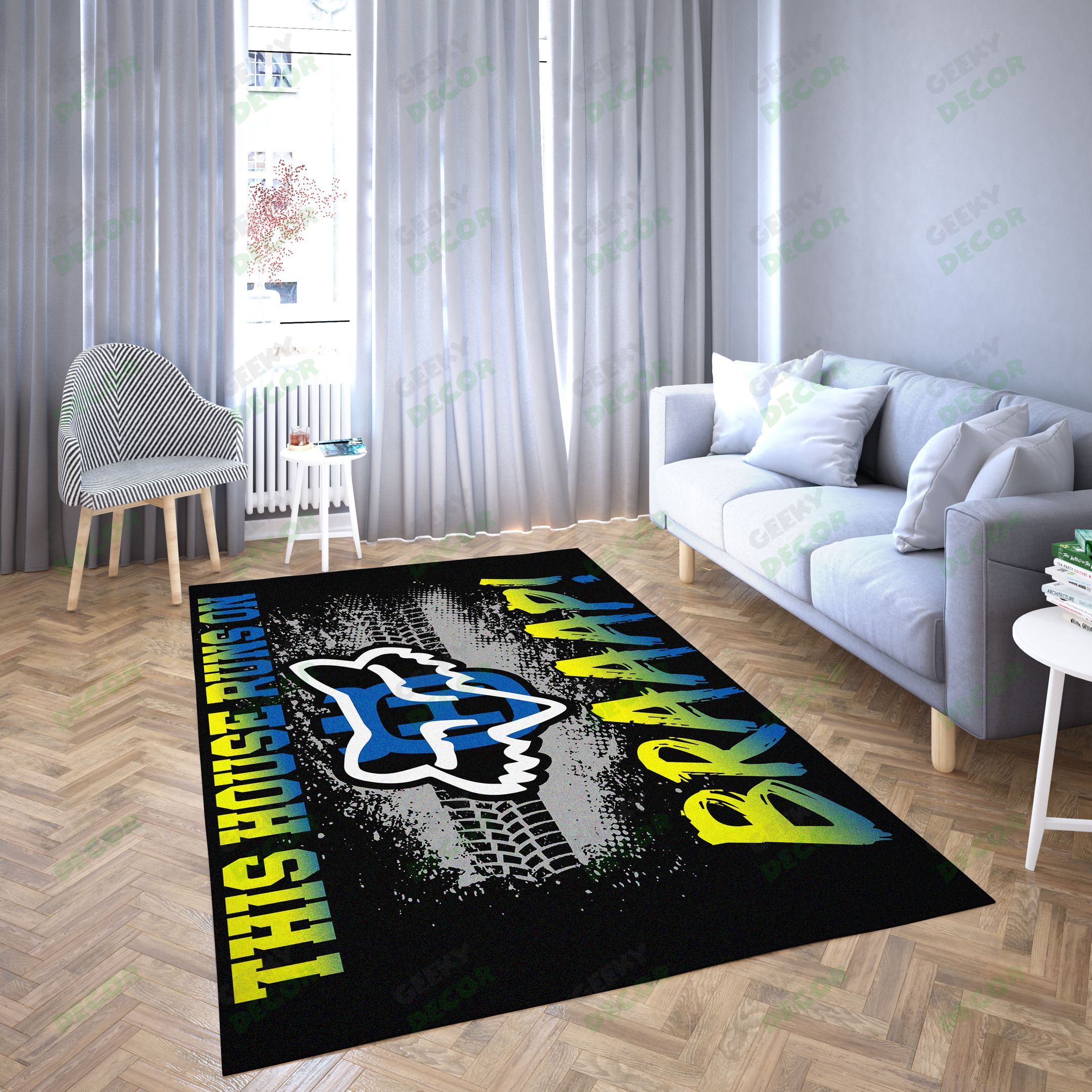 Braaap Motorcycle Carpet Living Room-Area Rug