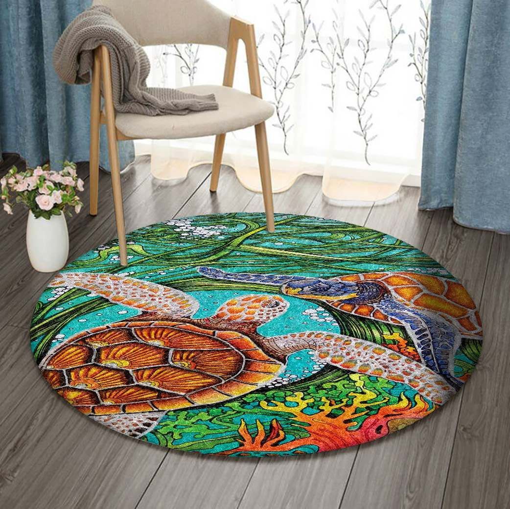 Turtle GE1801 Round Rug  CYSI2907