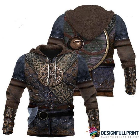 Viking Gift Viking American Lover Vikings Armor Brown Us Unisex Hoodie Ln