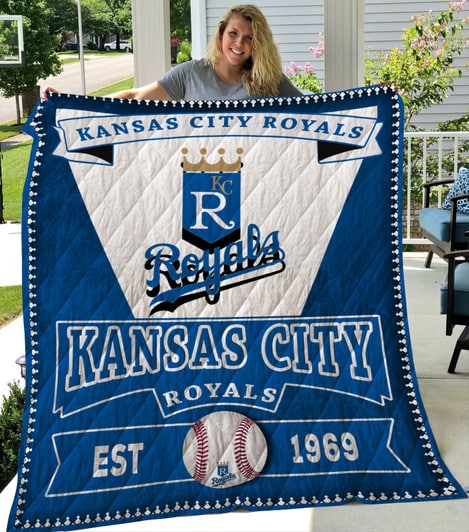 Kansas City Royals Quilt Blanket Bh92