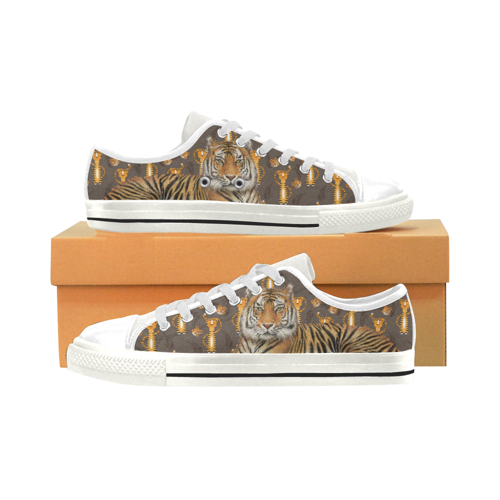 Tiger White Men’s Classic Canvas Shoes