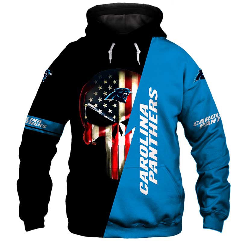 Carolina Panthers Hoodies Skulls New Design Sweatshirt For Fans