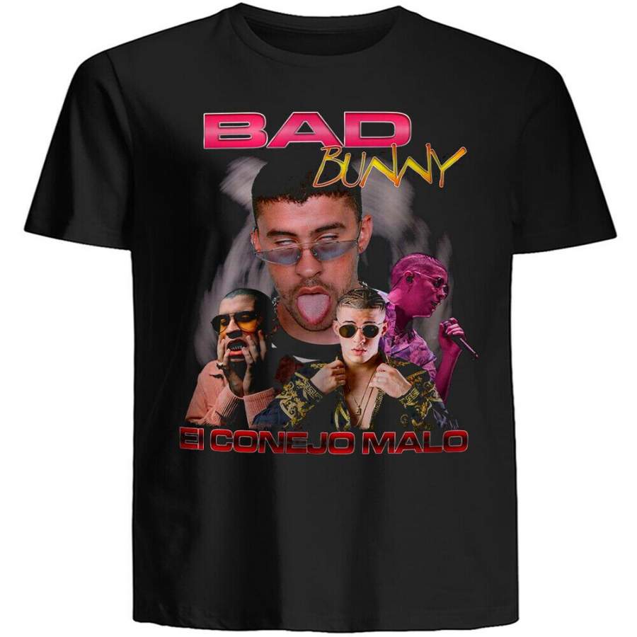 Bad Bunny T-Shirt, Classic Fit Cotton Unisex Size S-3XL