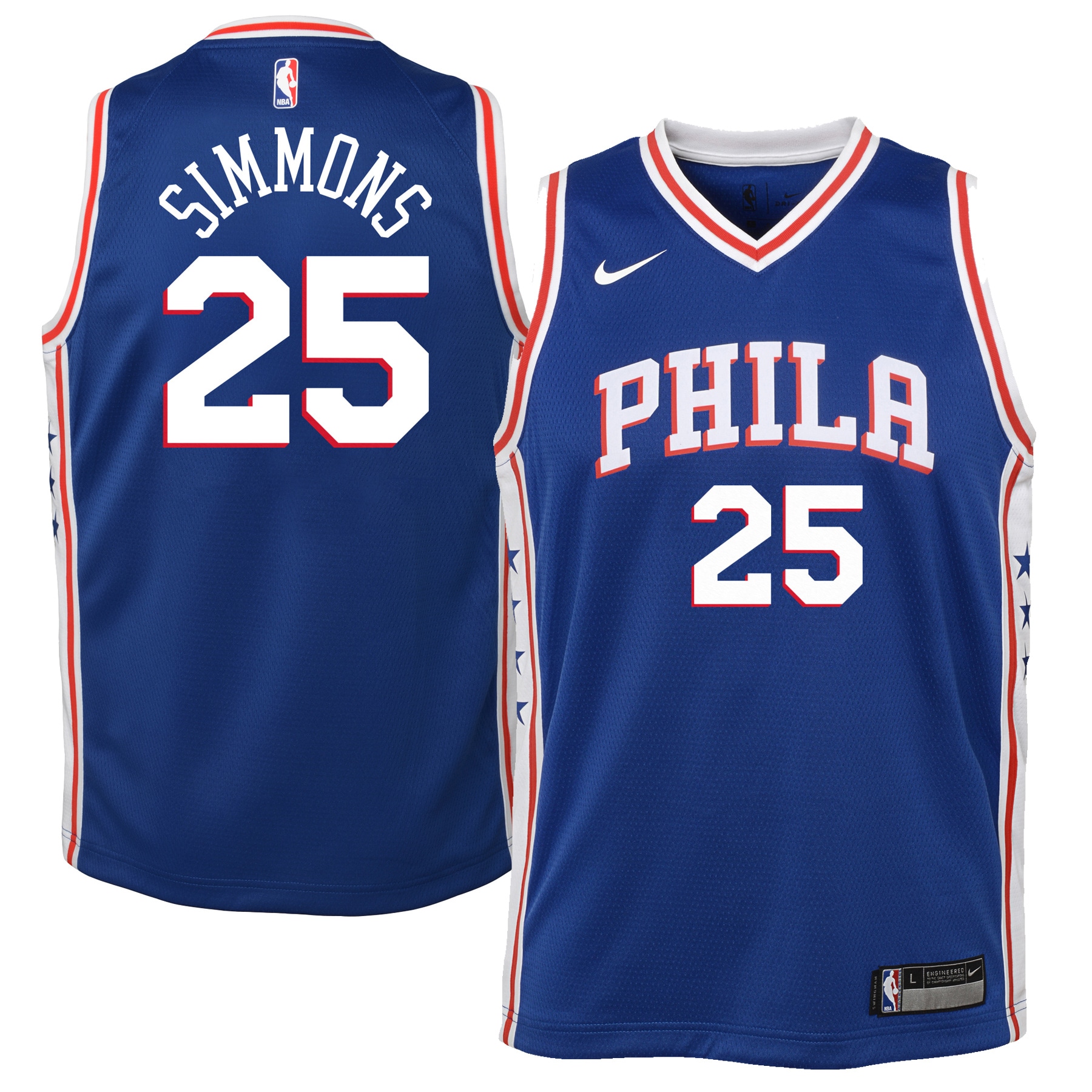 Youth Ben Simmons Royal Philadelphia 76ers Swingman Jersey – Icon Edition